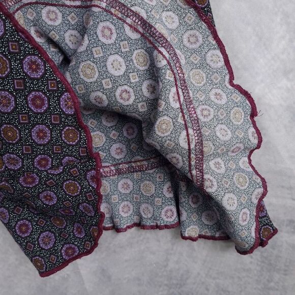 VntgY2K Slip Dress Womens Small Black Purple Rayon Ruffle Strappy Whimsy Goth - Picture 8 of 16